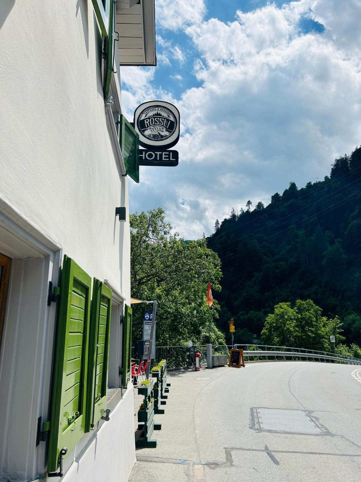 Gasthaus Roessli Versam Exterior foto